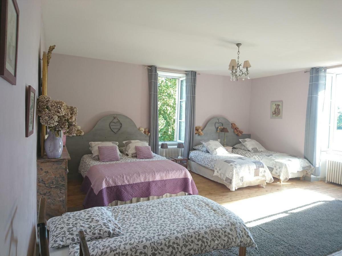 Bazoges-en-Paillers Le Manoir "Aux Douves" Bed & Breakfast エクステリア 写真